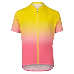 Maglia A Maniche Corte Xc Gradient Aventurine Yellow / Actnium Pink