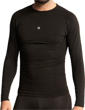 Basis camiseta térmica manga larga hombre (M)