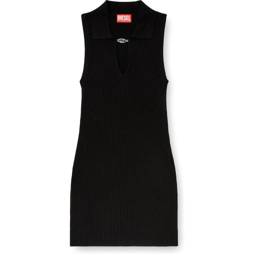 Vestido corto con placa oval d - Diesel - FashionsVida