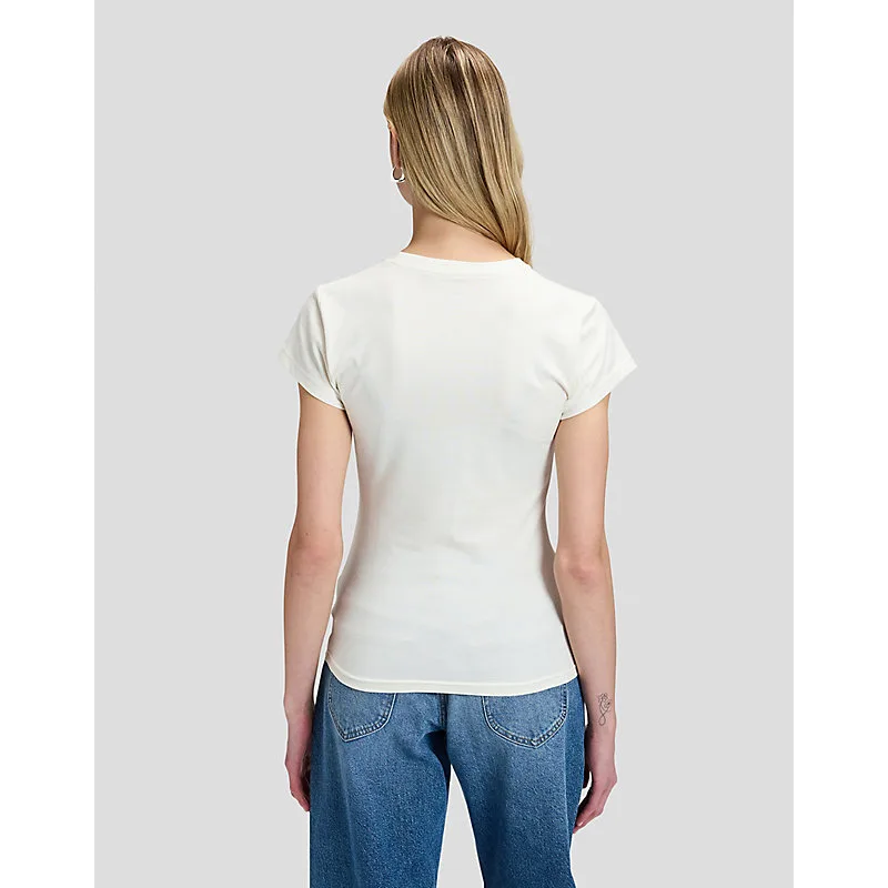 Slim Record Tee Ecru Größe XS female - Lee - FashionsVida