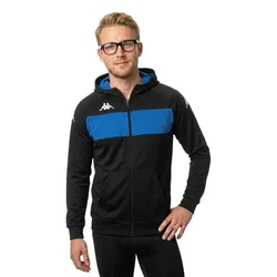 Sweat-shirt à Zip Dacciozi Black / Blue Sapphire 4XL