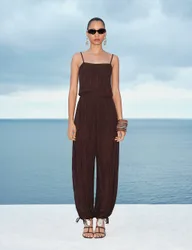 Embellished Balloon Trousers Brown female