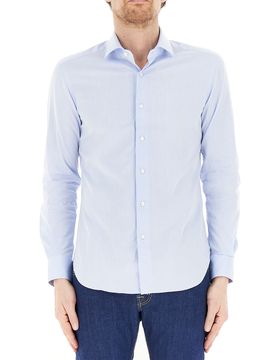Camicia slim supercotone CELESTE 44