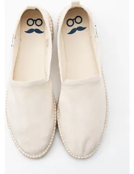 Alpargatas de hombre de algodón con suela de yute - Makarthy - FashionsVida