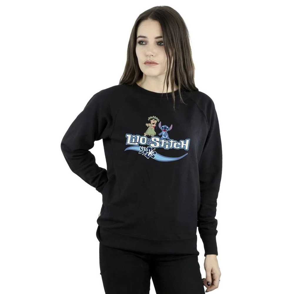 Lilo & Stitch Characters Sweatshirt - Black - Size: 2XL - Disney - FashionsVida