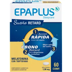 Comprimidos Melatonina Retard 1,98 Mg + Triptofano +Vit B6 + Magnesio