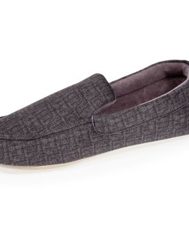 Chaussons mocassins semelle souple Gris gris anthracite 44