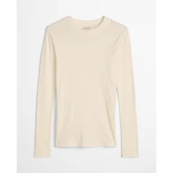 Camiseta de manga larga de canalé con tencel™ modal