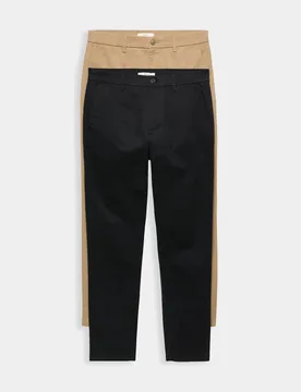 Pack Slim Fit Stretch Chinos Black Mix male - M&S - FashionsVida
