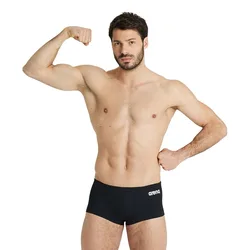 Team Low Waist Solid Swimming Boxer Black / White 90 Men