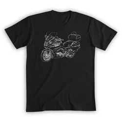 New summer Men T Shirt Casual K1600GTL T-shirt motorcycle Graphic Short Sleeves 100% Cotton Cool Tee