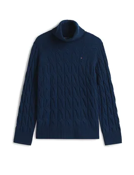 Maglione a collo alto blu XL - Tommy hilfiger - FashionsVida