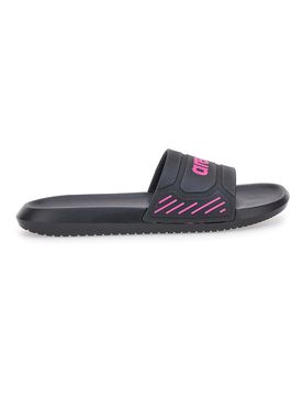 Ciabatte nere con logo rosa 10563300 36