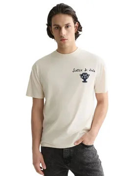 T-shirt à Manches Courtes 183366 Eggnog L - Scotch & Soda - FashionsVida