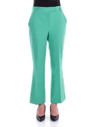 Donna pantalone ca5094t2200 x068a ecs pantalone trombetta smeraldo