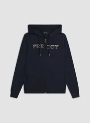 FELPA FULL ZIP CON CAPPUCCIO L