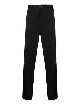 Pantaloni neri a gamba dritta a vita alta