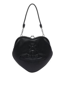 Black Belle Heart Frame Purse