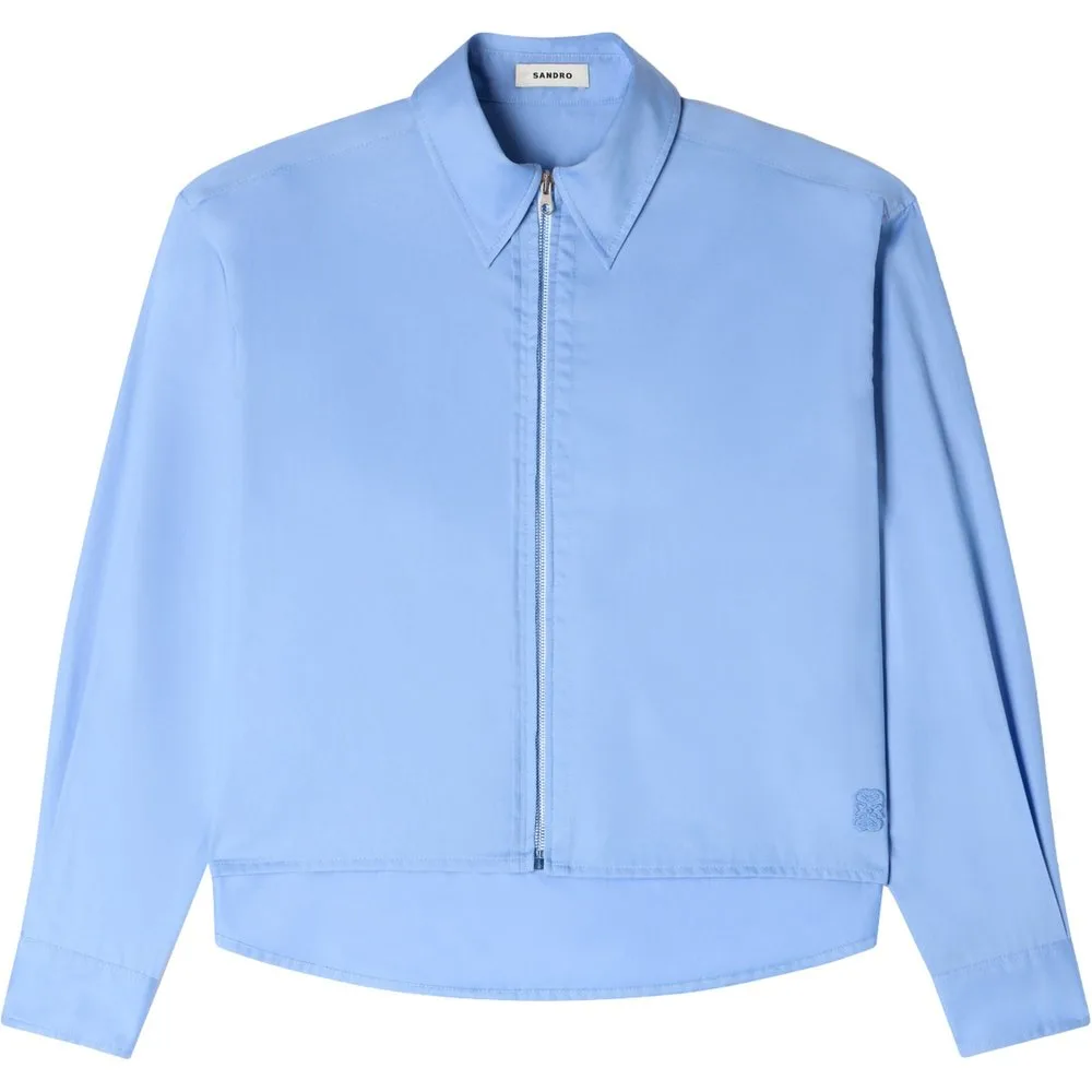 Camisa de mujer larga liso - sandro - FashionsVida