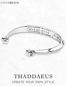 Skull Bangle Bracelet 2024 Summer Brand New Fashion Jewelry Vinatge Minimalism Statement Gift For Women Men - Aliexpress - FashionsVida