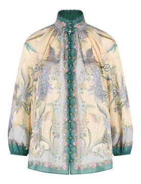 Blusa in misto cotone panna 'indra billow'