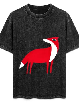 Fox pattern T-Shirt Standard Fit Solid Tee Shirt - Aliexpress - FashionsVida