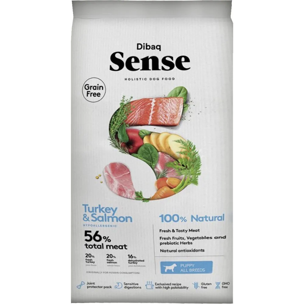 Pienso para perros cachorros salmón y pavo - Dibaq Sense - FashionsVida