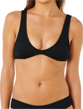 Vibe surf bralette parte de arriba bikini Negro (S)