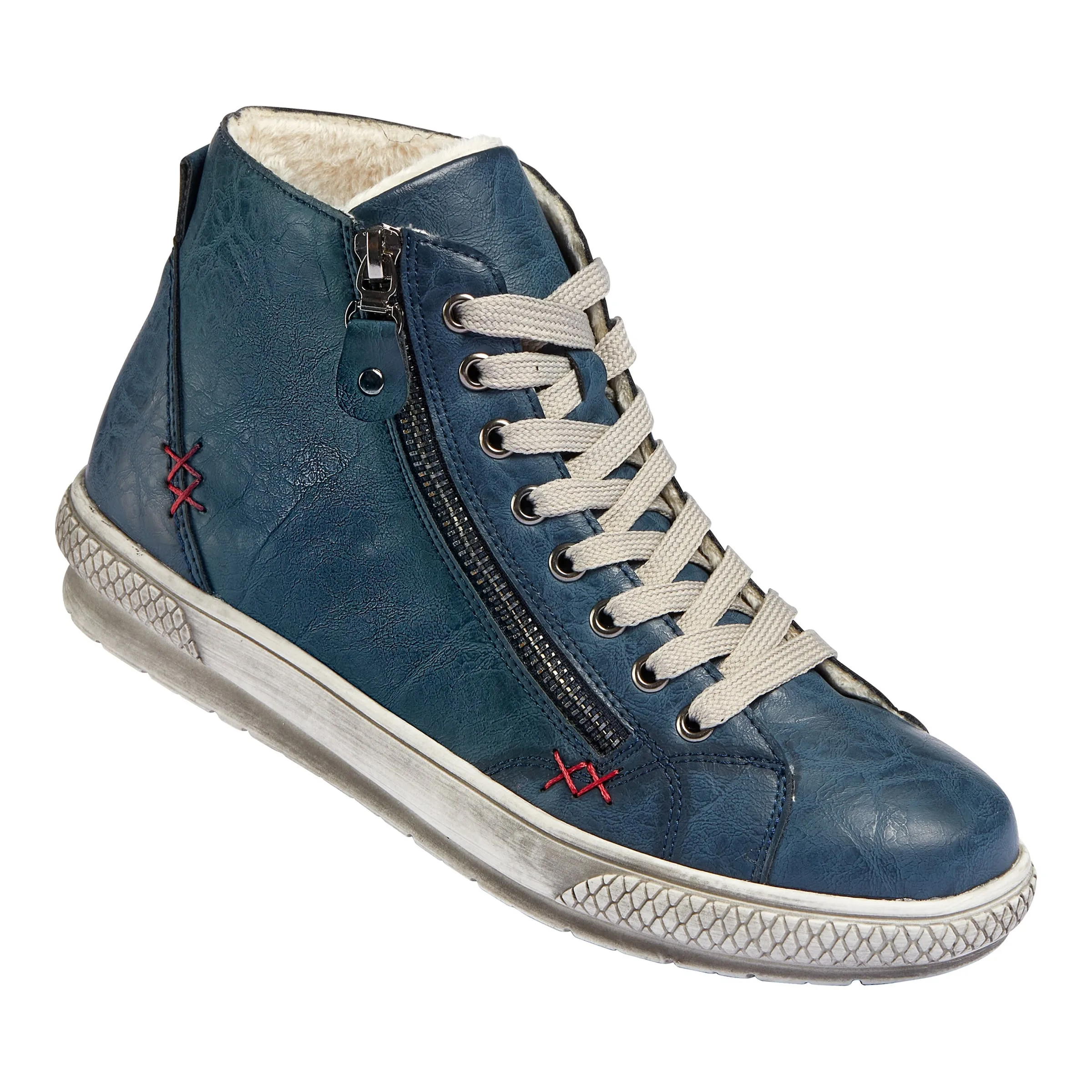 Komfort-Wärme-Knöchelsneaker "Maja" blau 37 Damen - wonderwalk - FashionsVida