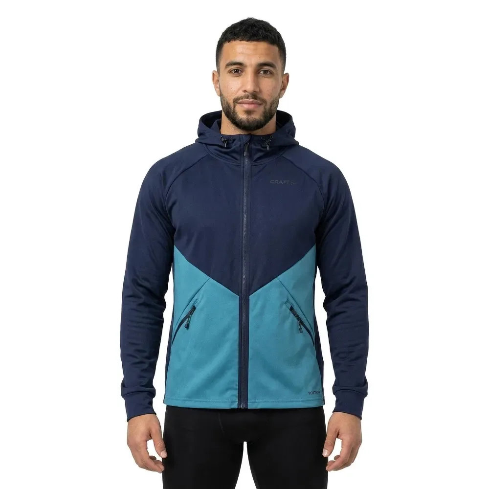 Veste Softshell Glide Hood Blaze / Deep Lake XL - Craft - FashionsVida