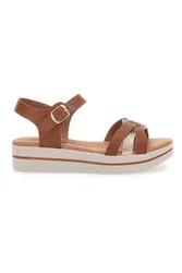Sandali Marroni Con Platform Made in Italy 1 38