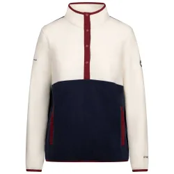 Women's Garzoni AT100 Fleece Top in Off White Size: Large - Off White - Size: L