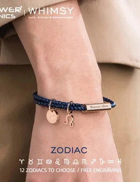 POWER IONICS WHIMSY 12 Zodiacs Series Men Women Genuine Leather Wrap Charm Bracelet Birthday Day Gifts Free Custom Engraving - Aliexpress - FashionsVida