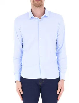 Camicia maniche lunghe AZZURRO CHIARO 52 - RRD - FashionsVida