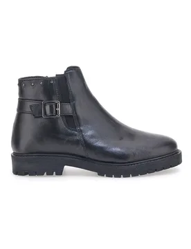 Stivaletti Neri Vera Pelle 504 37 - PRIMA RIGA - FashionsVida