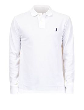 Polo a manica lunga in cotone