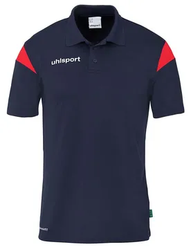 Polo à Manches Courtes Squad 27 Navy Blue / Red M