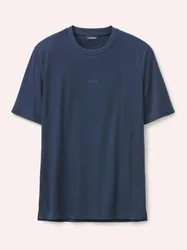 T-Shirt aus Baumwolle, normale Größen, Farbe Blau, 50, merzerisierte Baumwolle besonders weich Herren