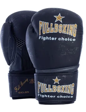 Gants De Boxe En Cuir Ciclon Black 14 oz - Fullboxing - FashionsVida