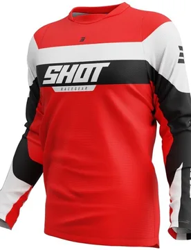 Maglia Moto Cross Enduro DEVO LEAGUE Rosso taglia XS - Shot - FashionsVida