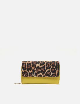 Diver grand porte-monnaie imprimé animal print