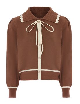NAEMI Cárdigan beige / marrón