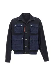 Dsquared2 giubbotto blu uomo denim