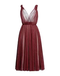 DOLCE&GABBANA Midi-Kleid Damen Ziegelrot 32,34 Damen
