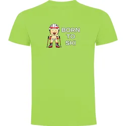 T-shirt à Manches Courtes Born To Ski Light Green S