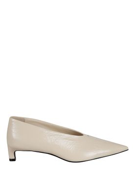 Crinkled Patent-leather Pumps