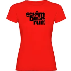 Maglietta A Maniche Corte Word Triathlon Red