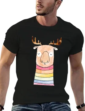 Rainbow Moose T-Shirt graphic t shirts for man man t shirt graphic man t shirts graphic T-Shirt - Aliexpress - FashionsVida