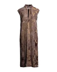 Midi-Kleid Damen Hellbraun 36 Damen