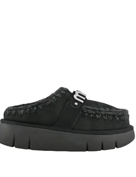 Stivali donna - bounce clog metal logo - nero - Mou - FashionsVida